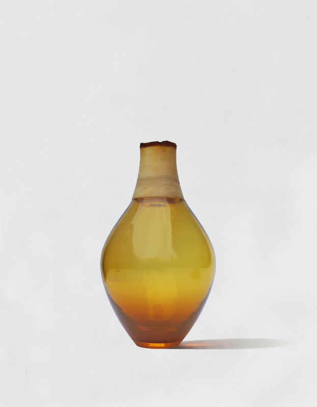 MATISSE III | Stacking Vessel in Glass & Wood