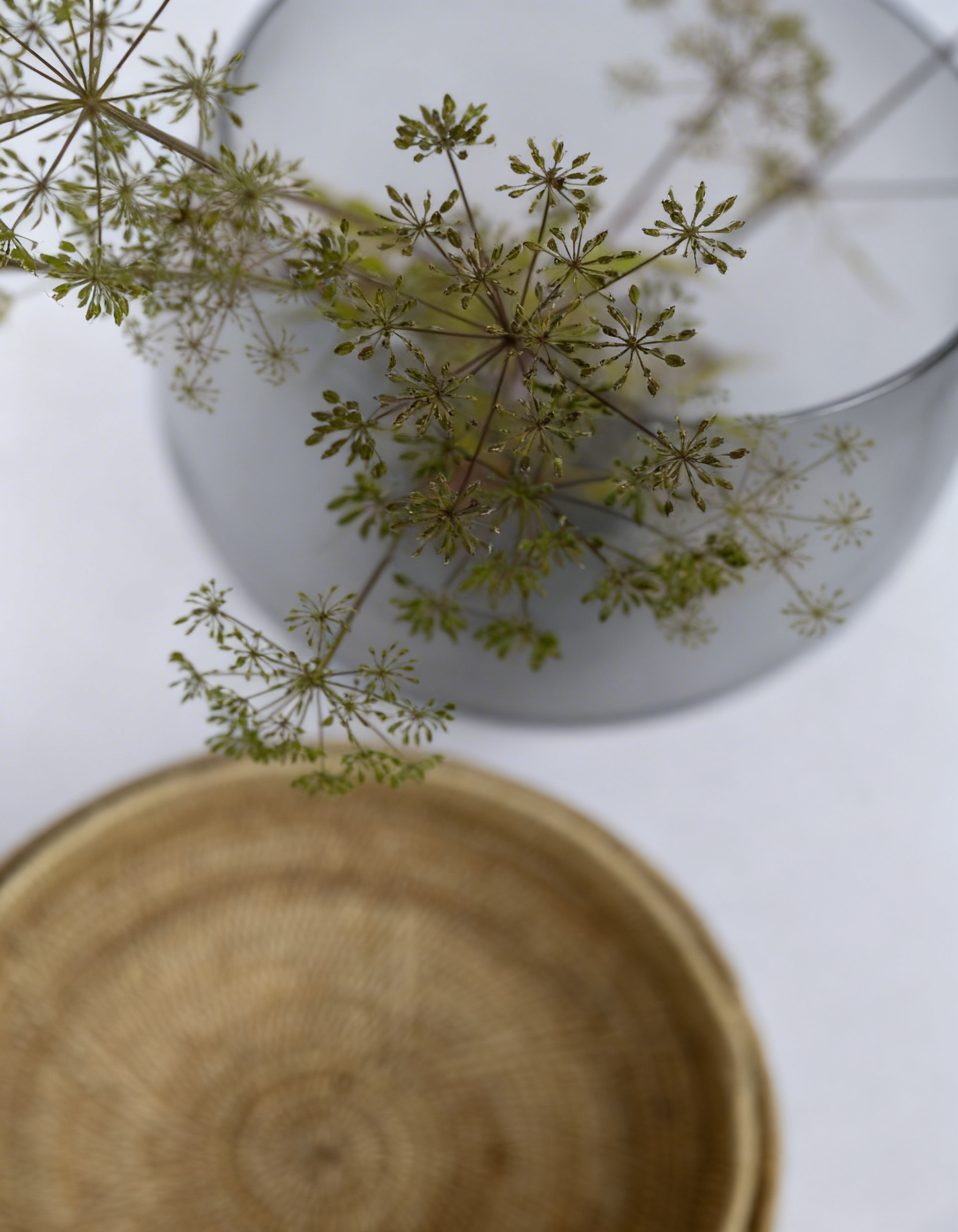 MAKENGE | Stacking Vessel from glass & woven Makenge root
