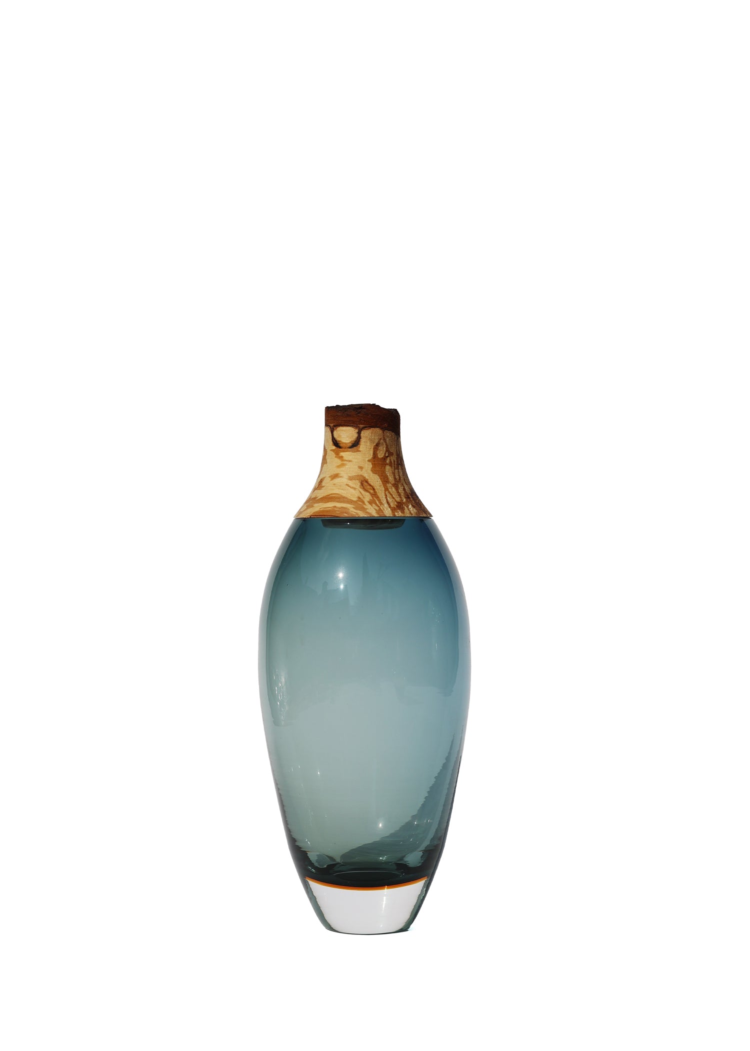 Matisse I Vase in Blue displayed elegantly, highlighting its sleek design and vibrant color.