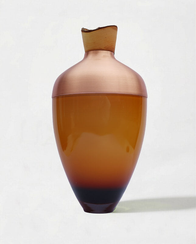 Nani | Stacking Vessel in Semi-Precious Metal, Glass & Wood
