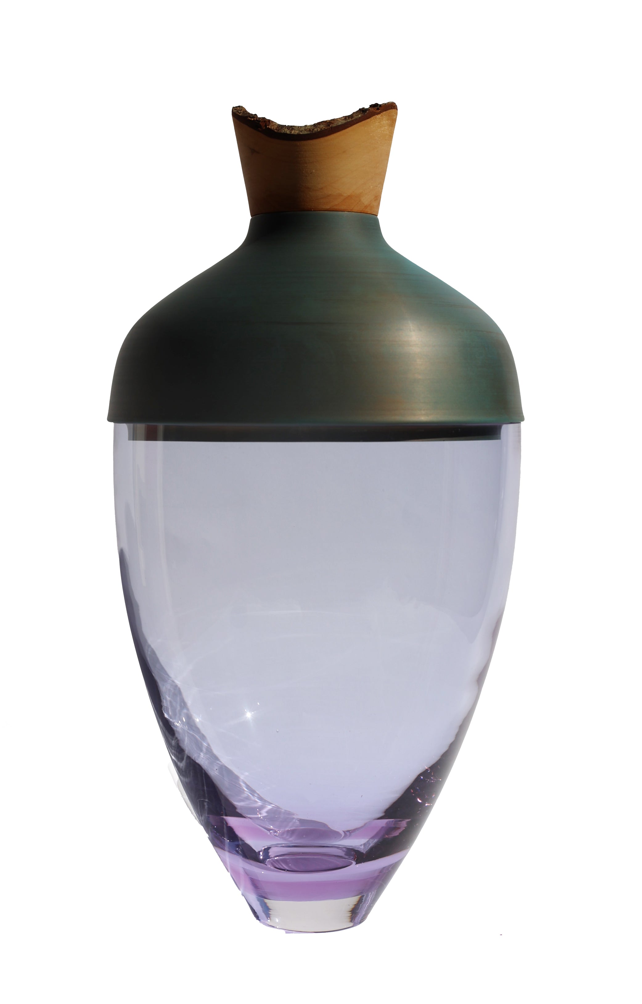 Nani | Stacking Vessel in Semi-Precious Metal, Glass & Wood