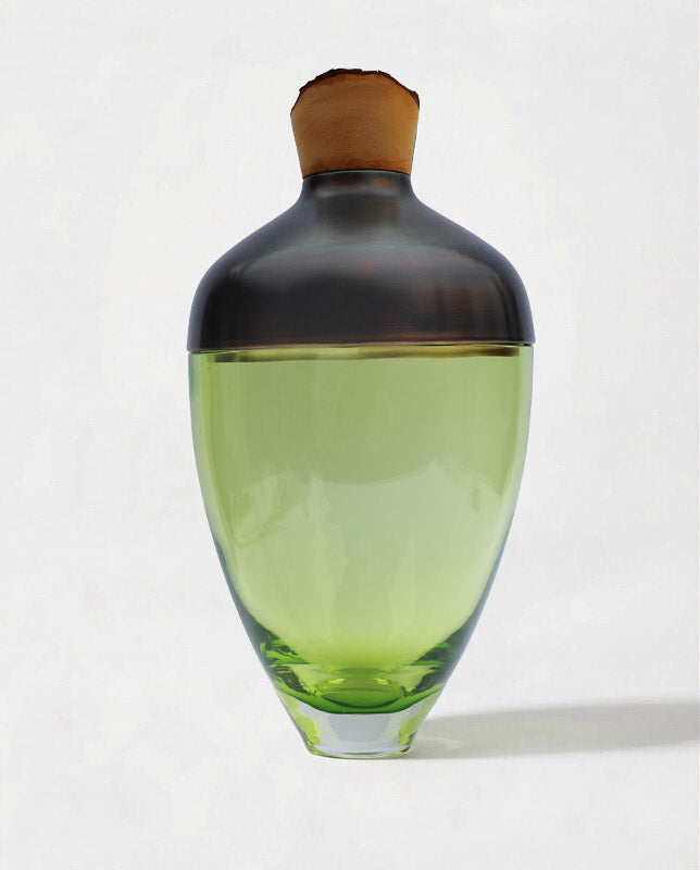 Nani | Stacking Vessel in Semi-Precious Metal, Glass & Wood