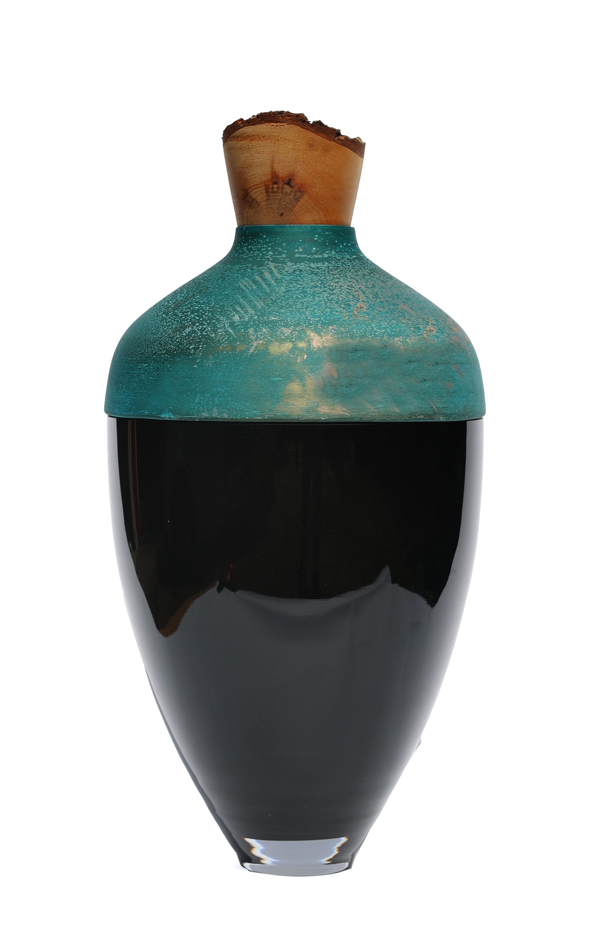 Nani | Stacking Vessel in Semi-Precious Metal, Glass & Wood