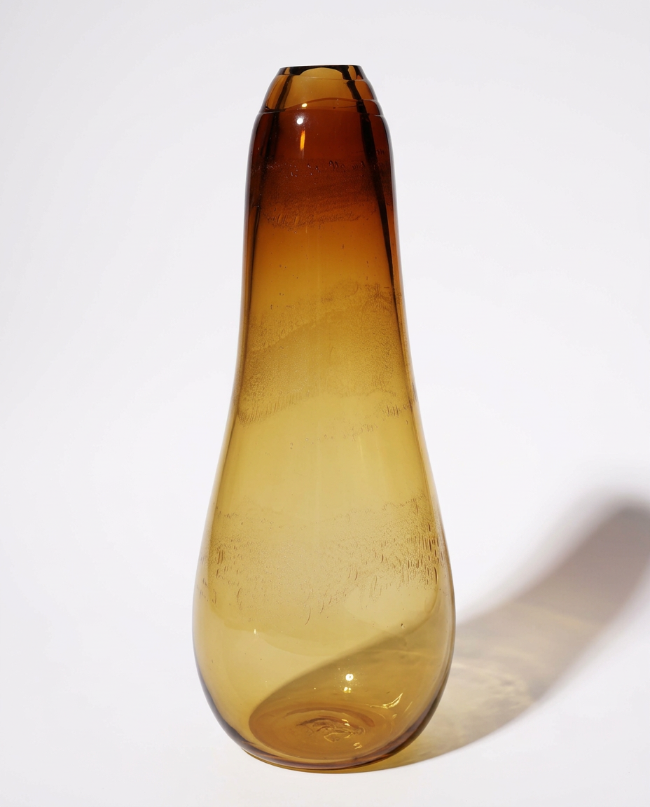 Node Floorstanding Glass Vase | Organic Artisan Blown Glass Vase