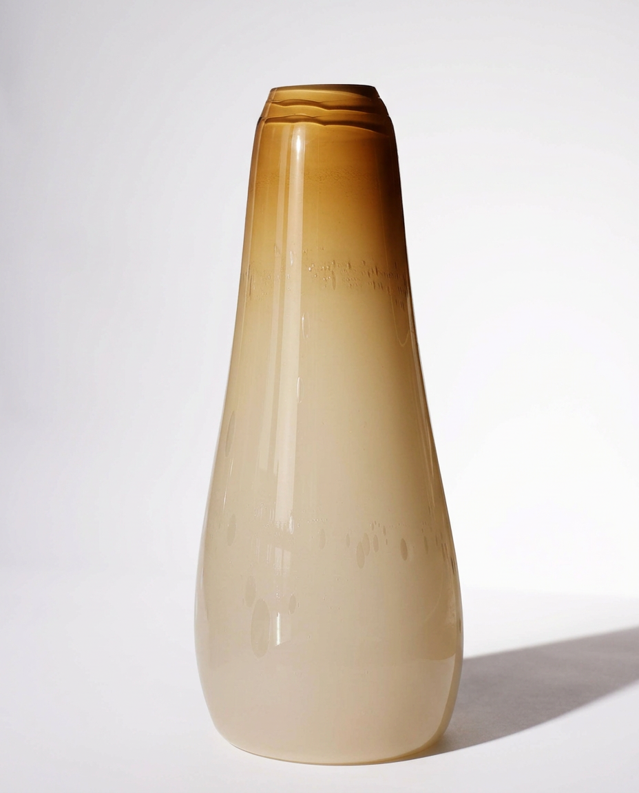 Node Floorstanding Glass Vase | Organic Artisan Blown Glass Vase