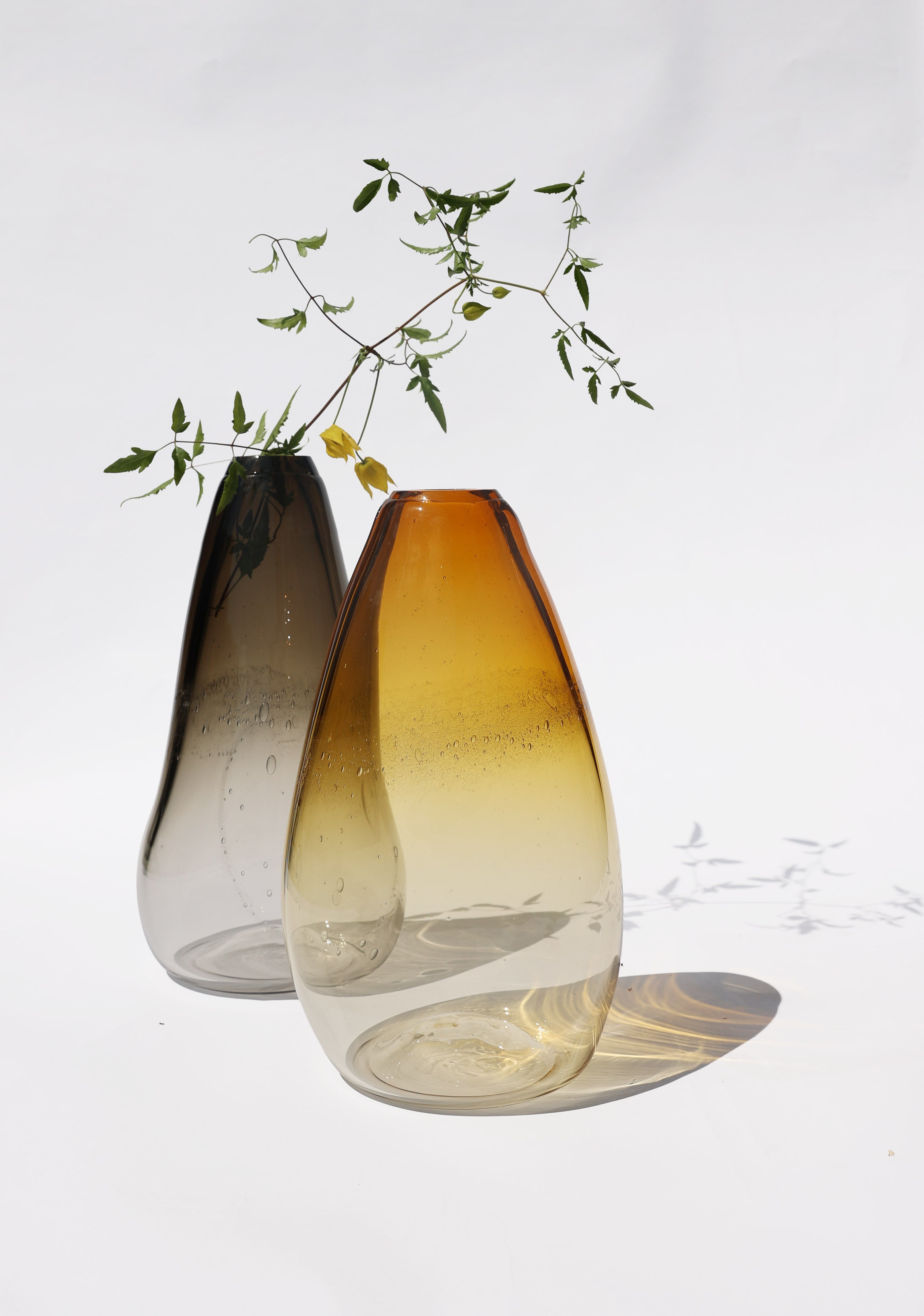 Node Handmade Glass Vase | Organic Artisan Blown Glass Vase