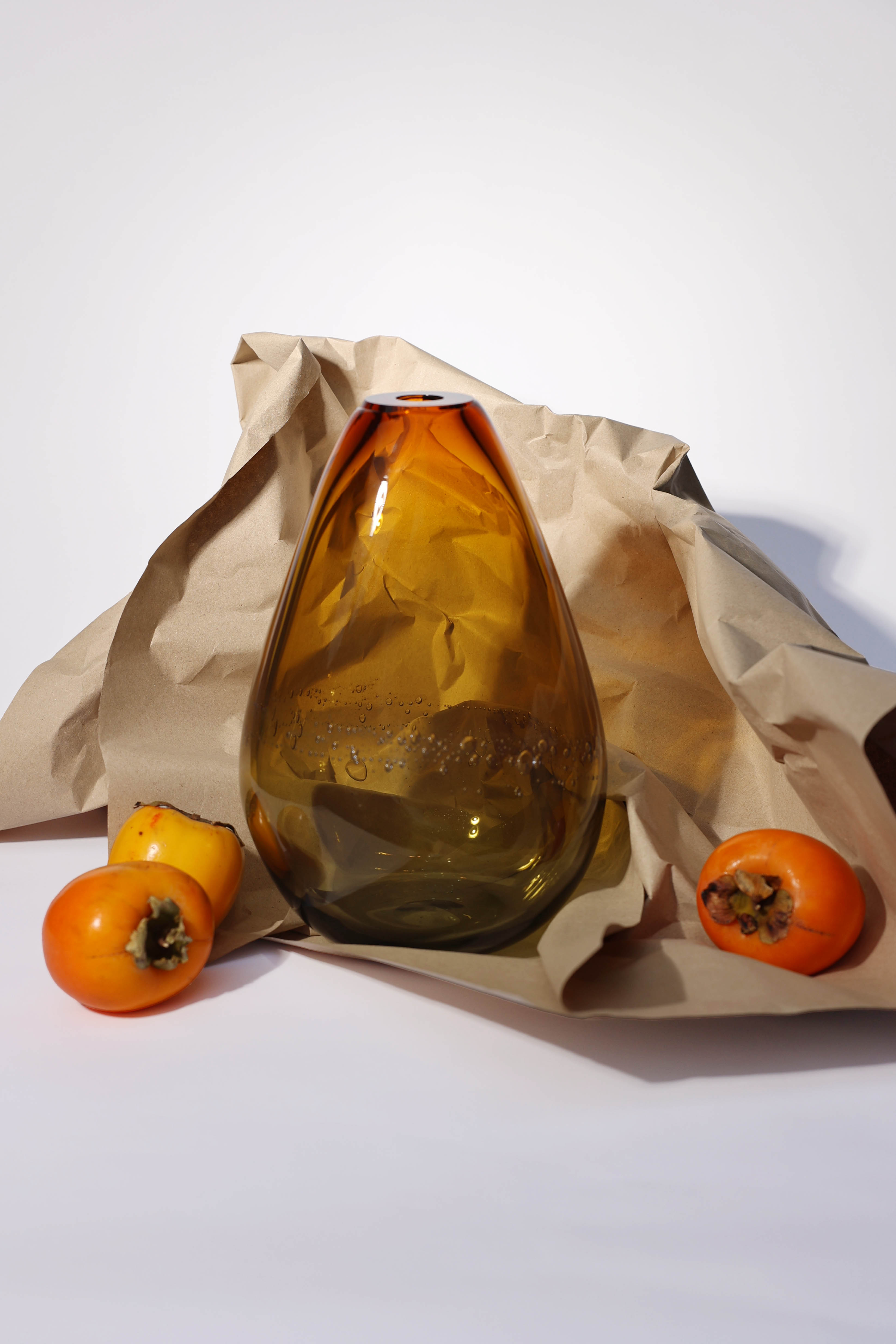 Node Handmade Glass Vase | Organic Artisan Blown Glass Vase