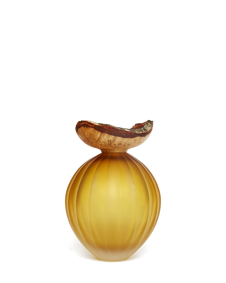 Poppy | Stacking Vessel in diamond cut glass