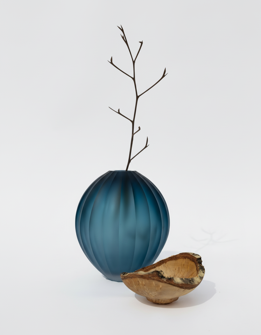 POPPY | Stacking Vessel in diamond cut glass