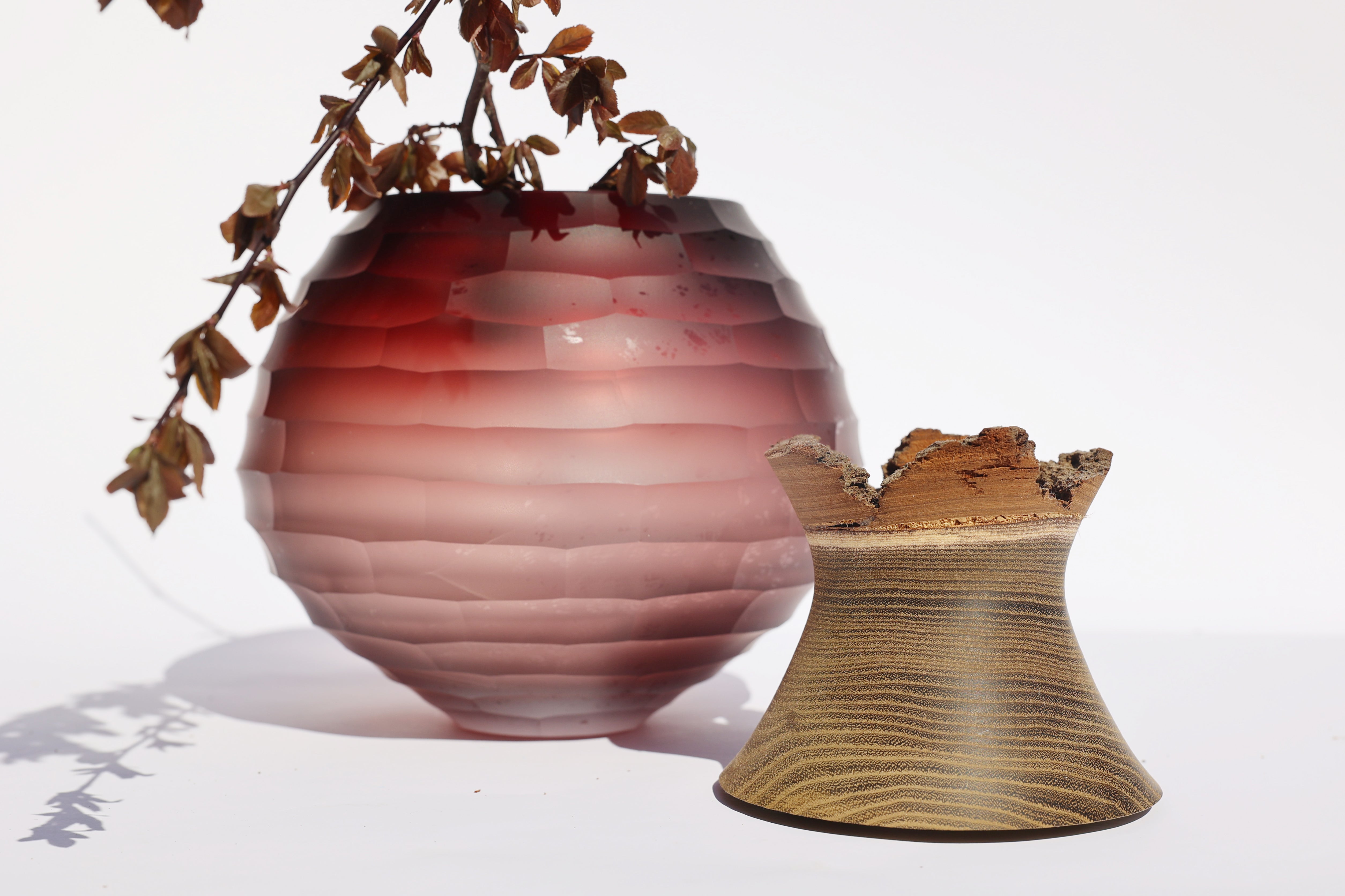 Sculpt | Stacking Vessel in diamond cut glass