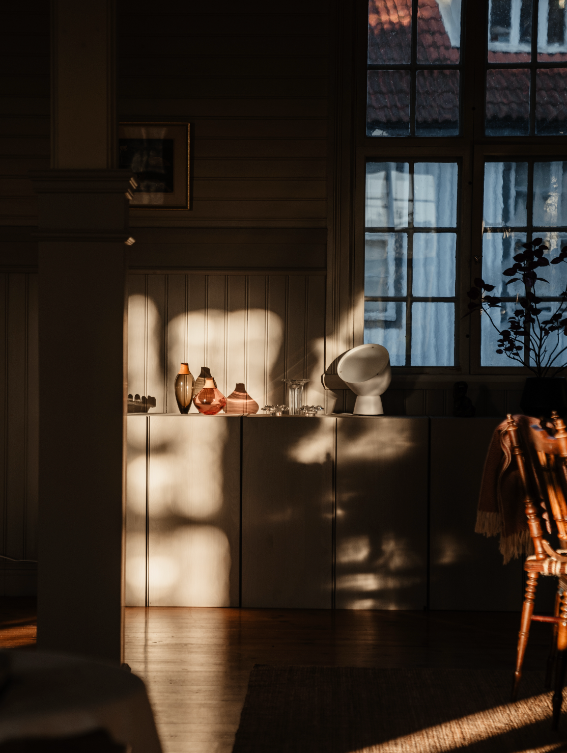 Matisse I  | Stacking Vessel in Glass & Wood