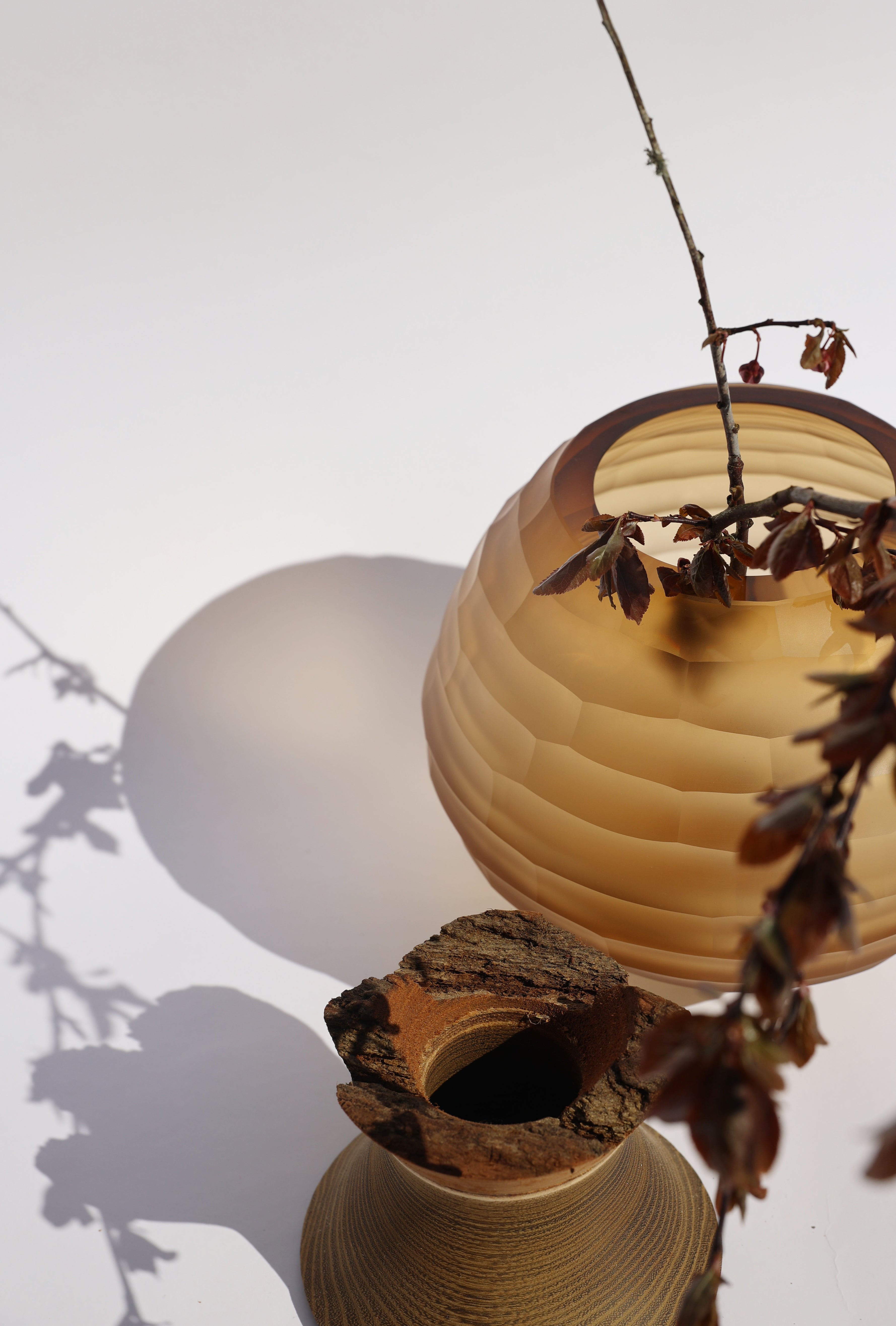 Sculpt | Stacking Vessel in diamond cut glass