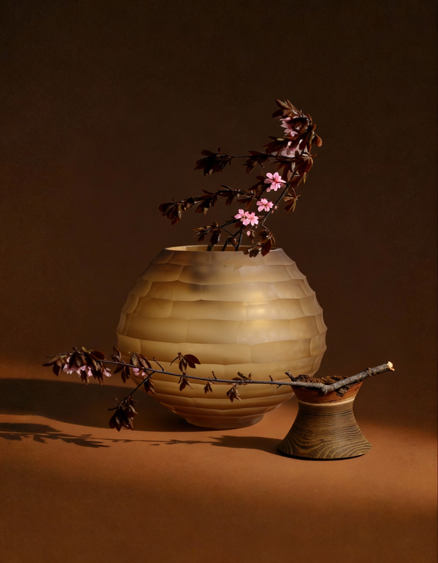 Sculpt | Stacking Vessel in diamond cut glass