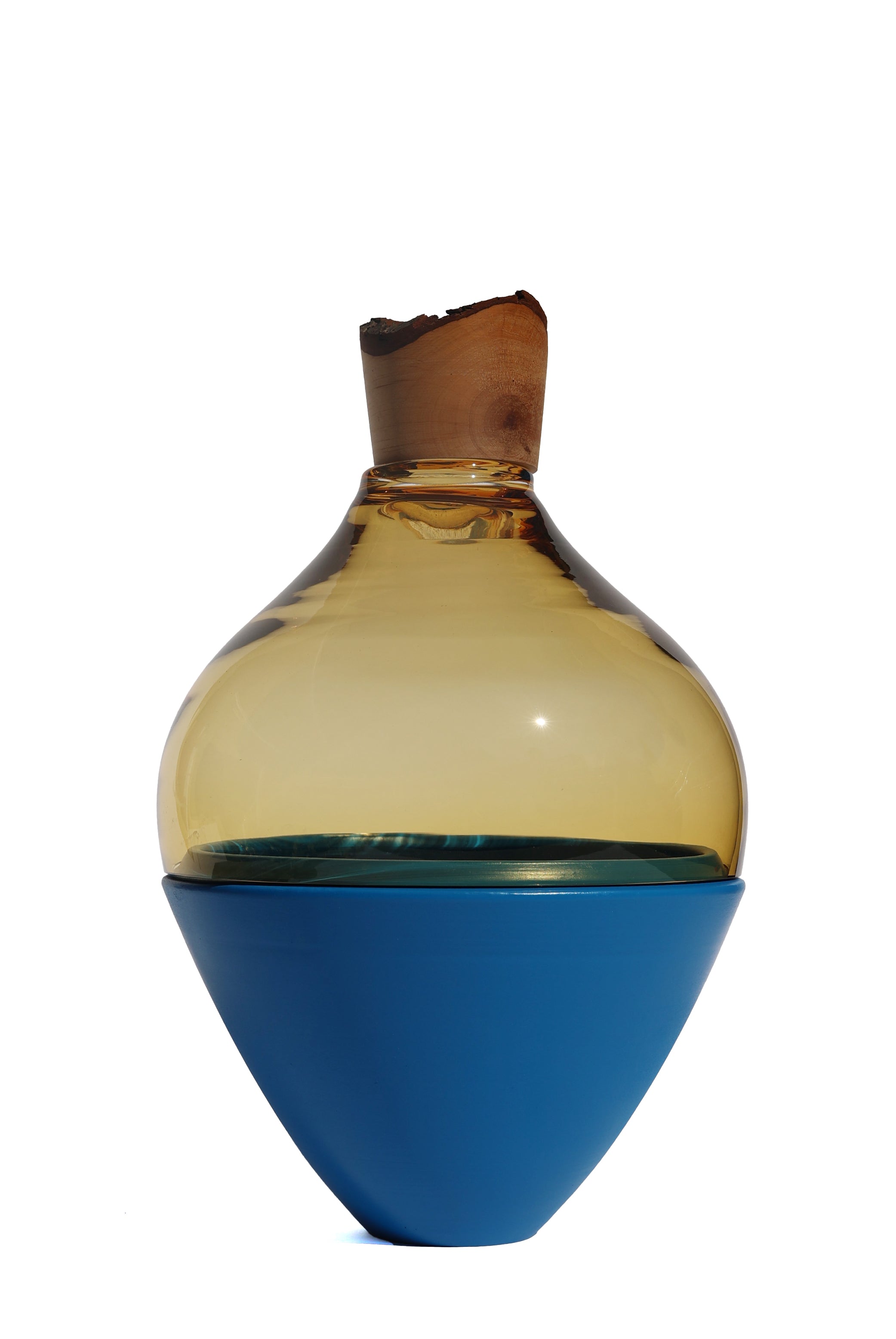 Serano | Stacking Vessel in Ceramic, Glass, and Wood