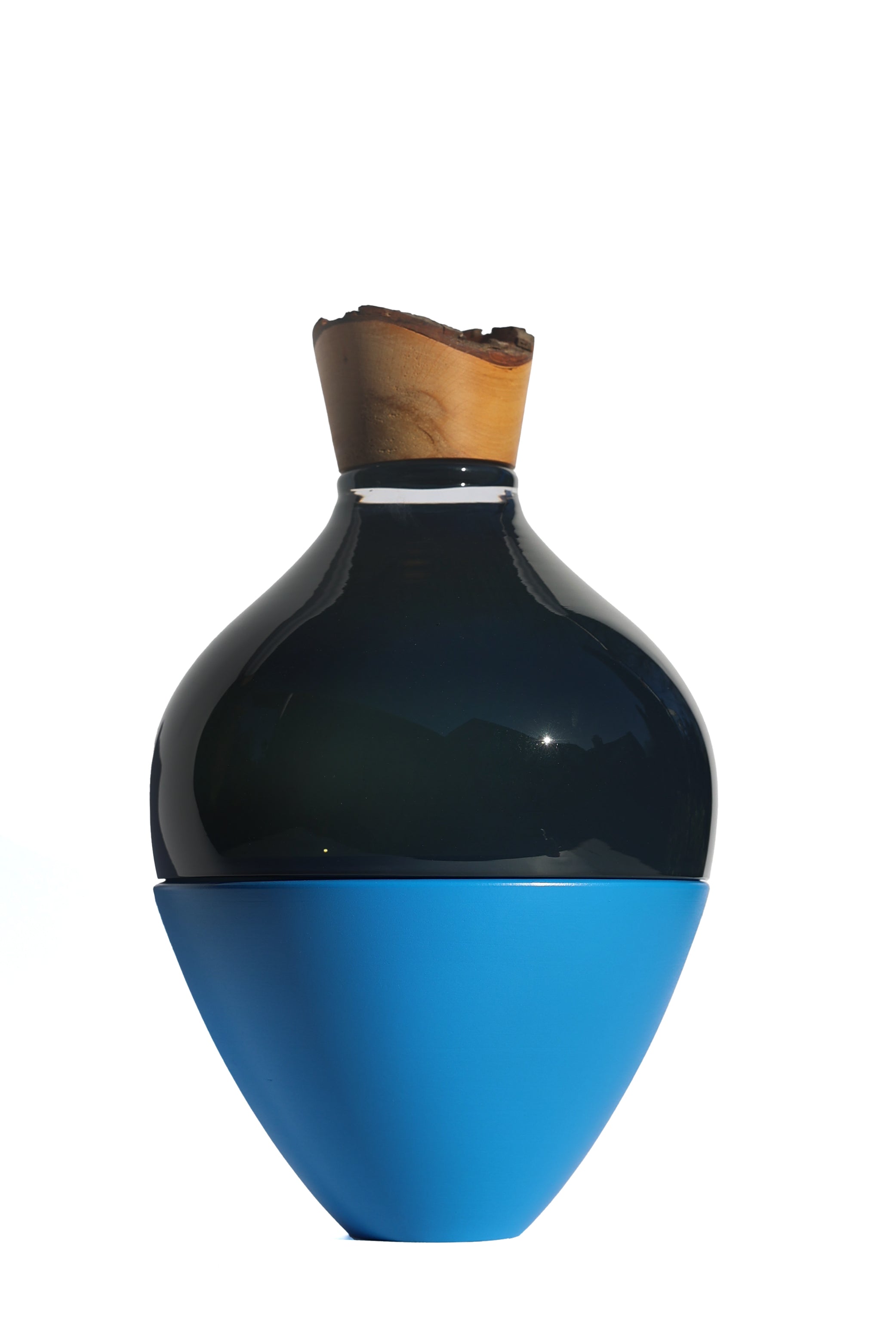 Serano | Stacking Vessel in Ceramic, Glass, and Wood