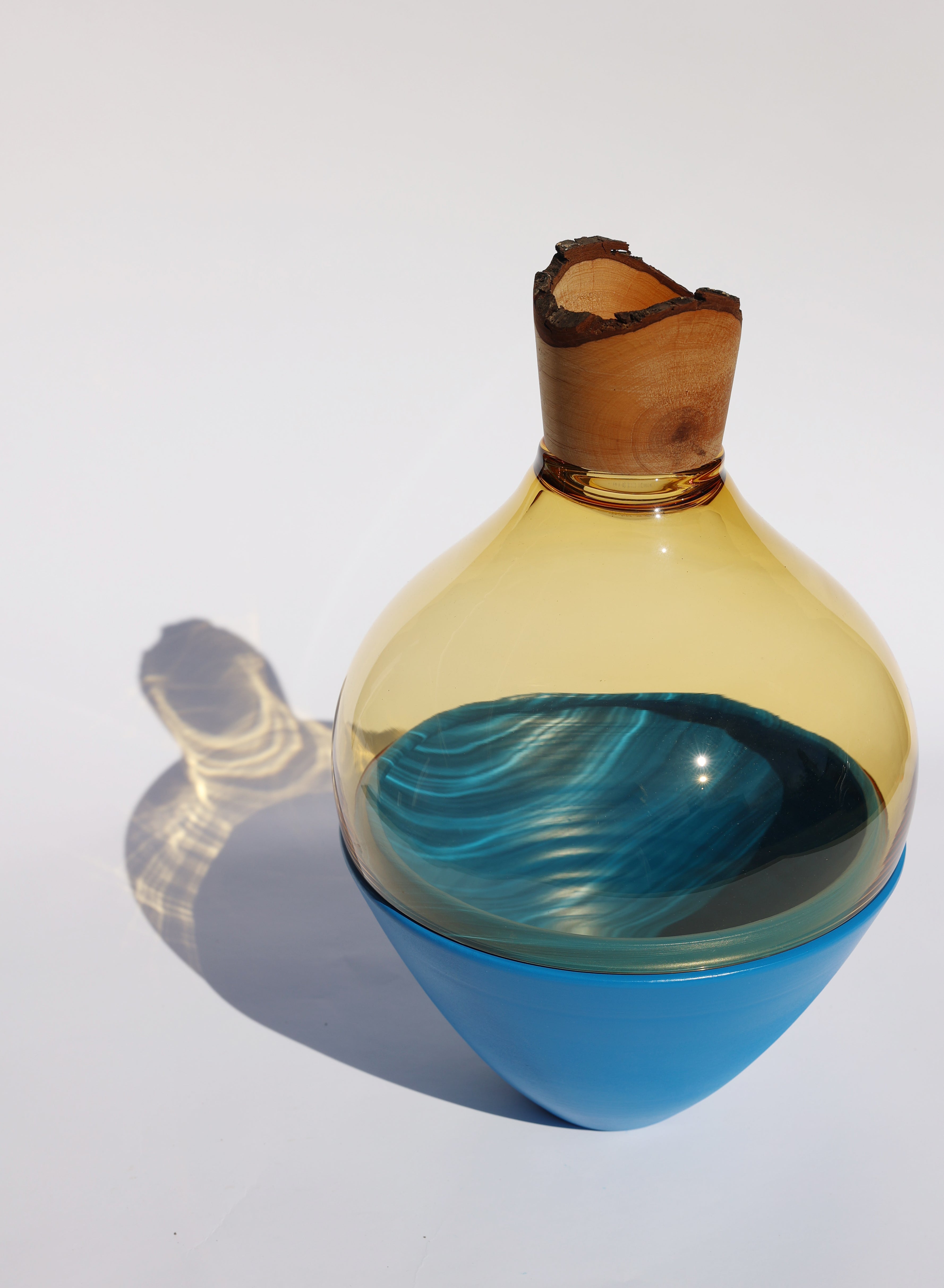 Serano | Stacking Vessel in Ceramic, Glass, and Wood