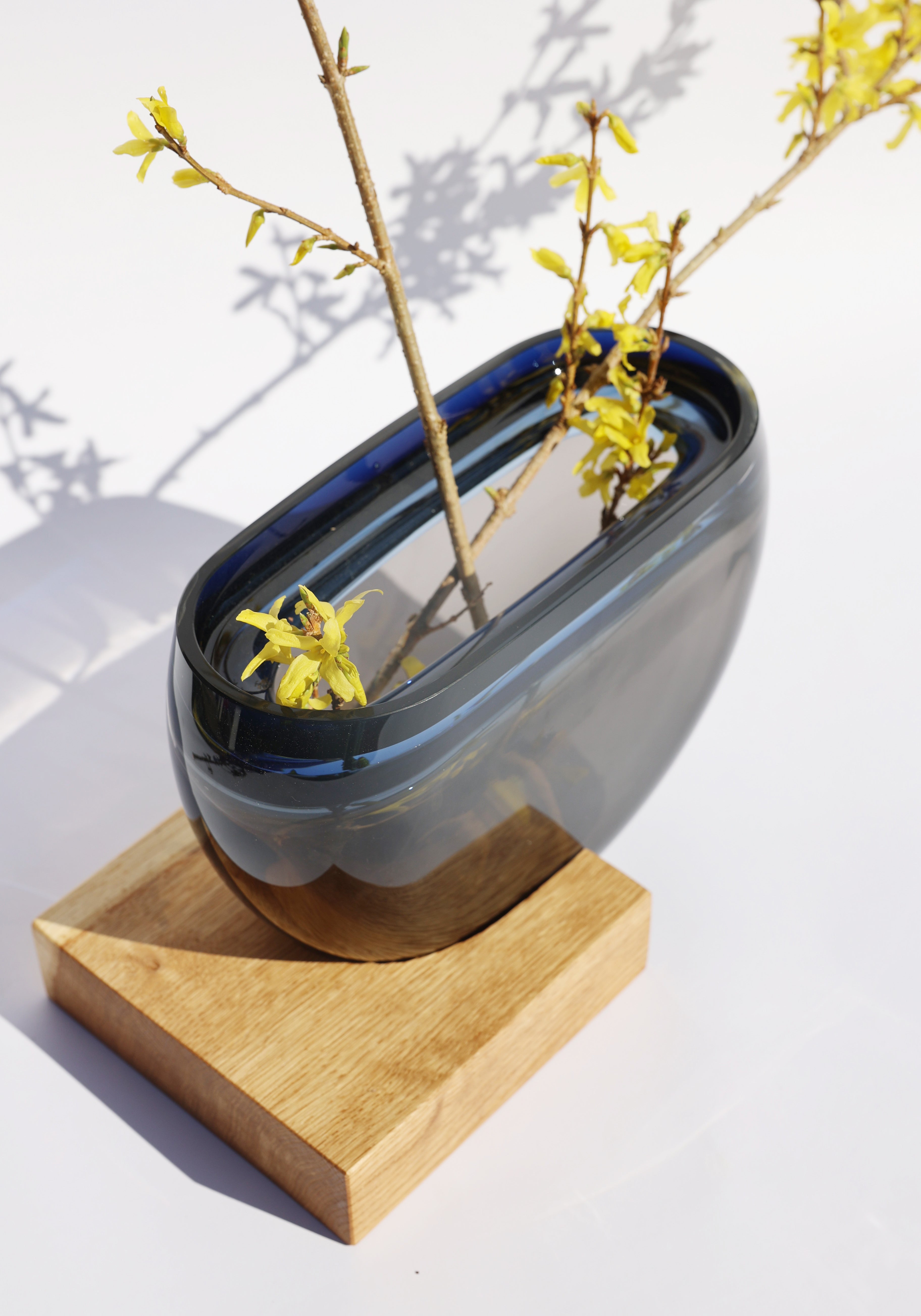 Blush & Tide | Oval Stacking Vessels in glass & wood