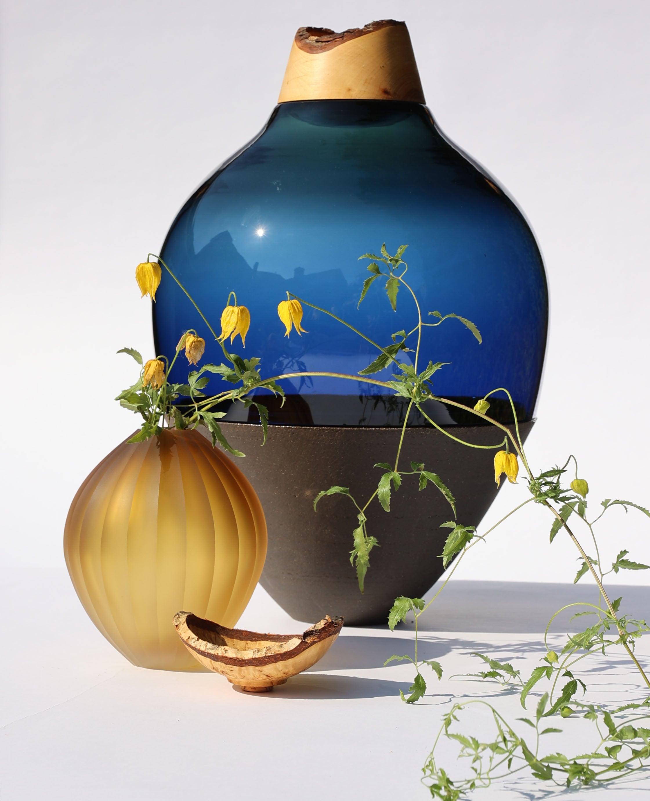 Transformed | Larger Stacking Vessels in Glass, Ceramic & Wood