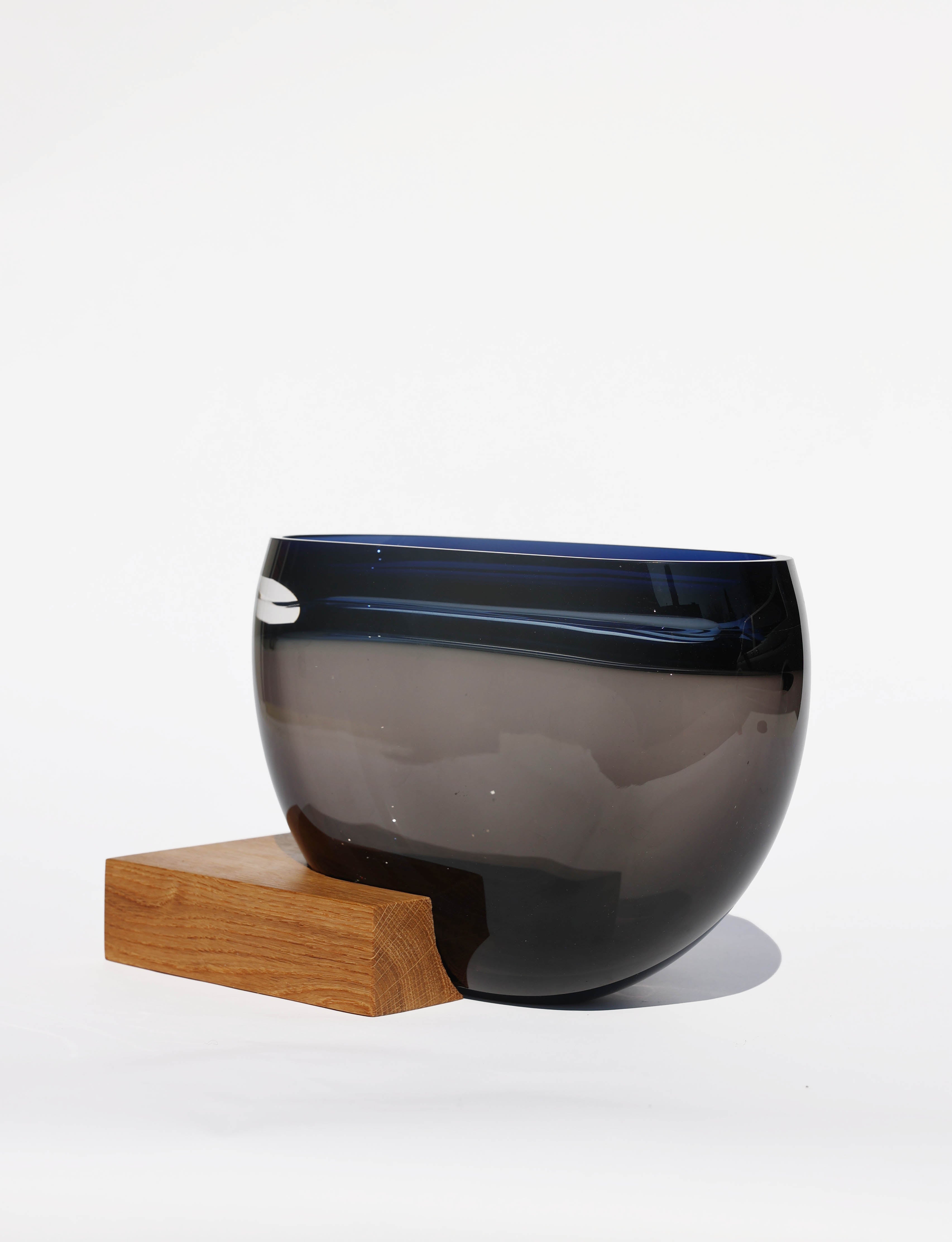 Blush & Tide | Oval Stacking Vessels in glass & wood