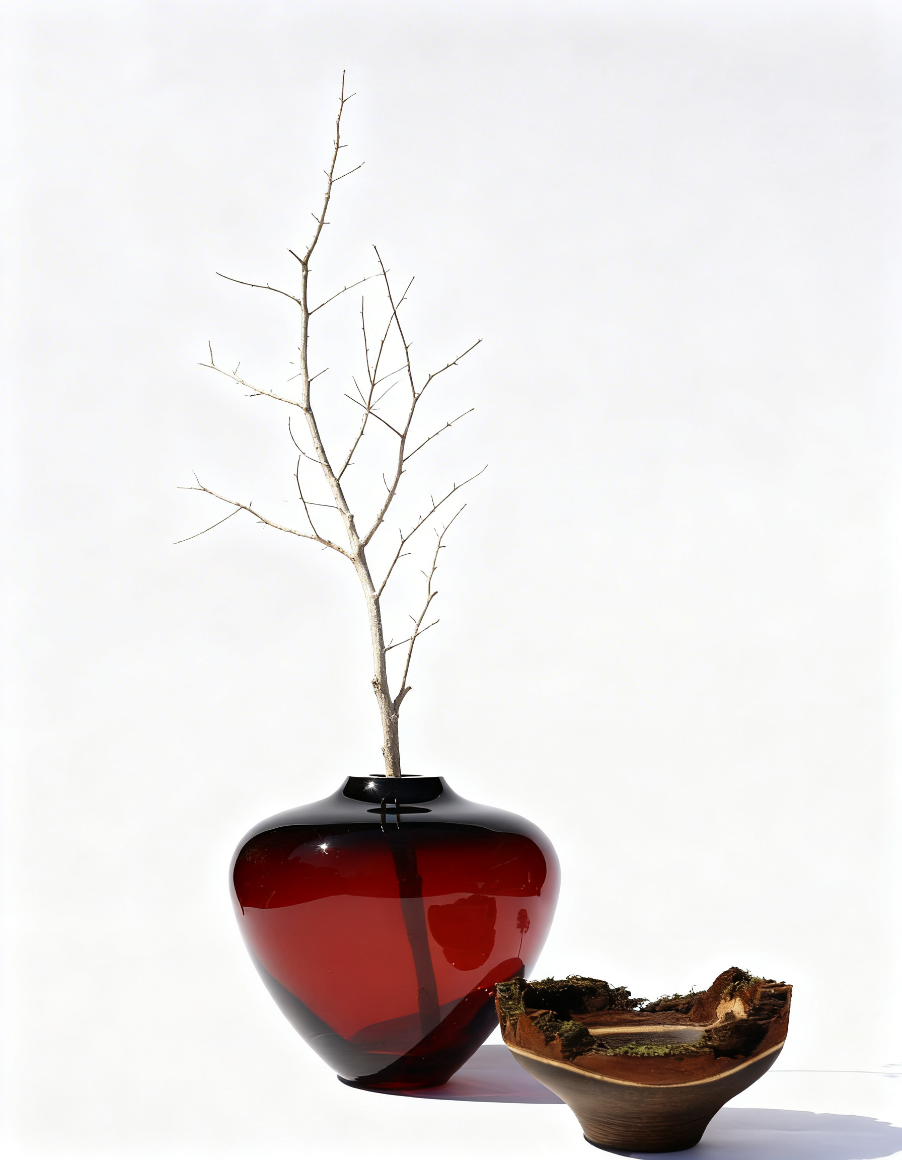 Baby Bloom | Stacking Vessel from Glass & Wood