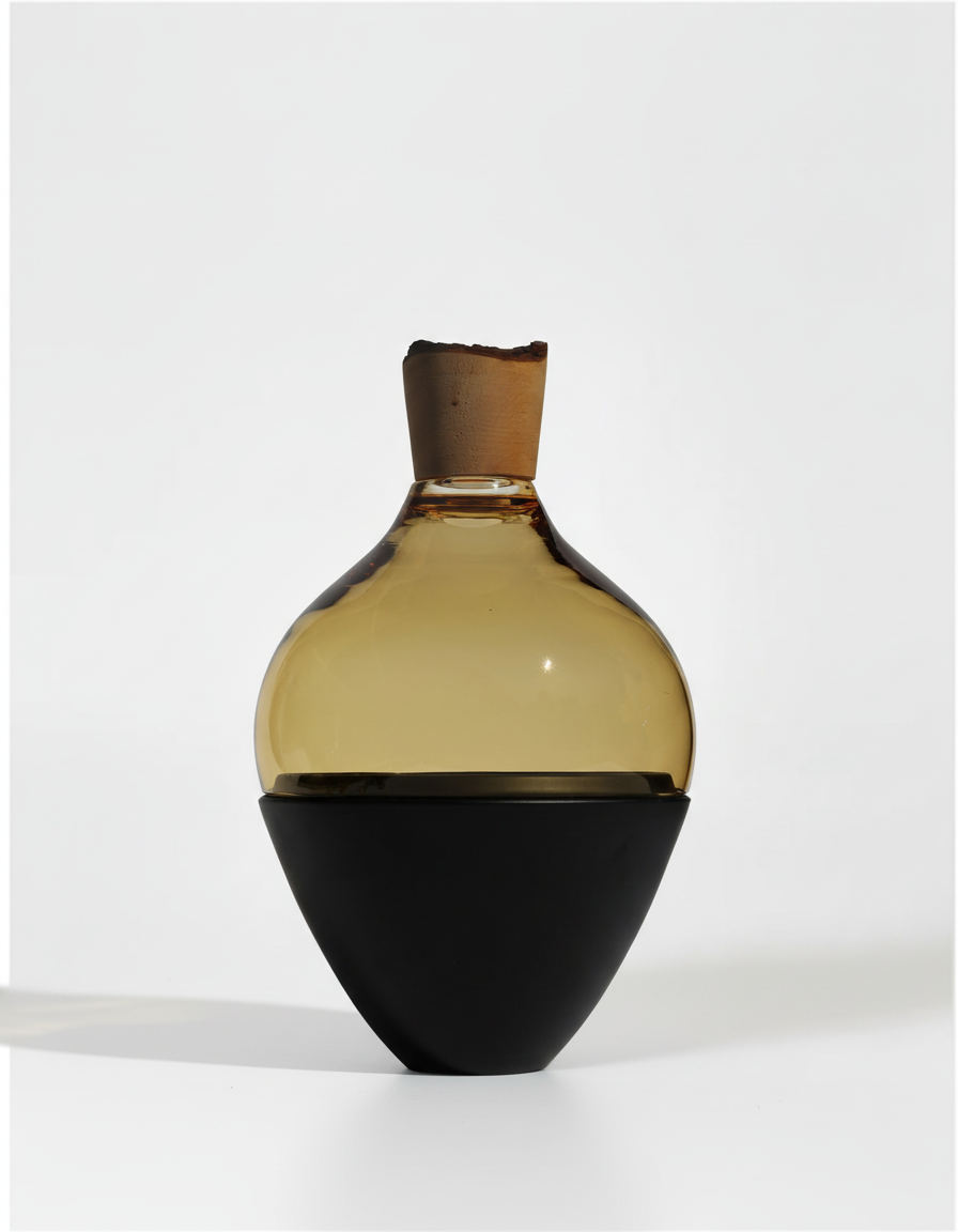 Serano | Stacking Vessel in Ceramic, Glass, and Wood