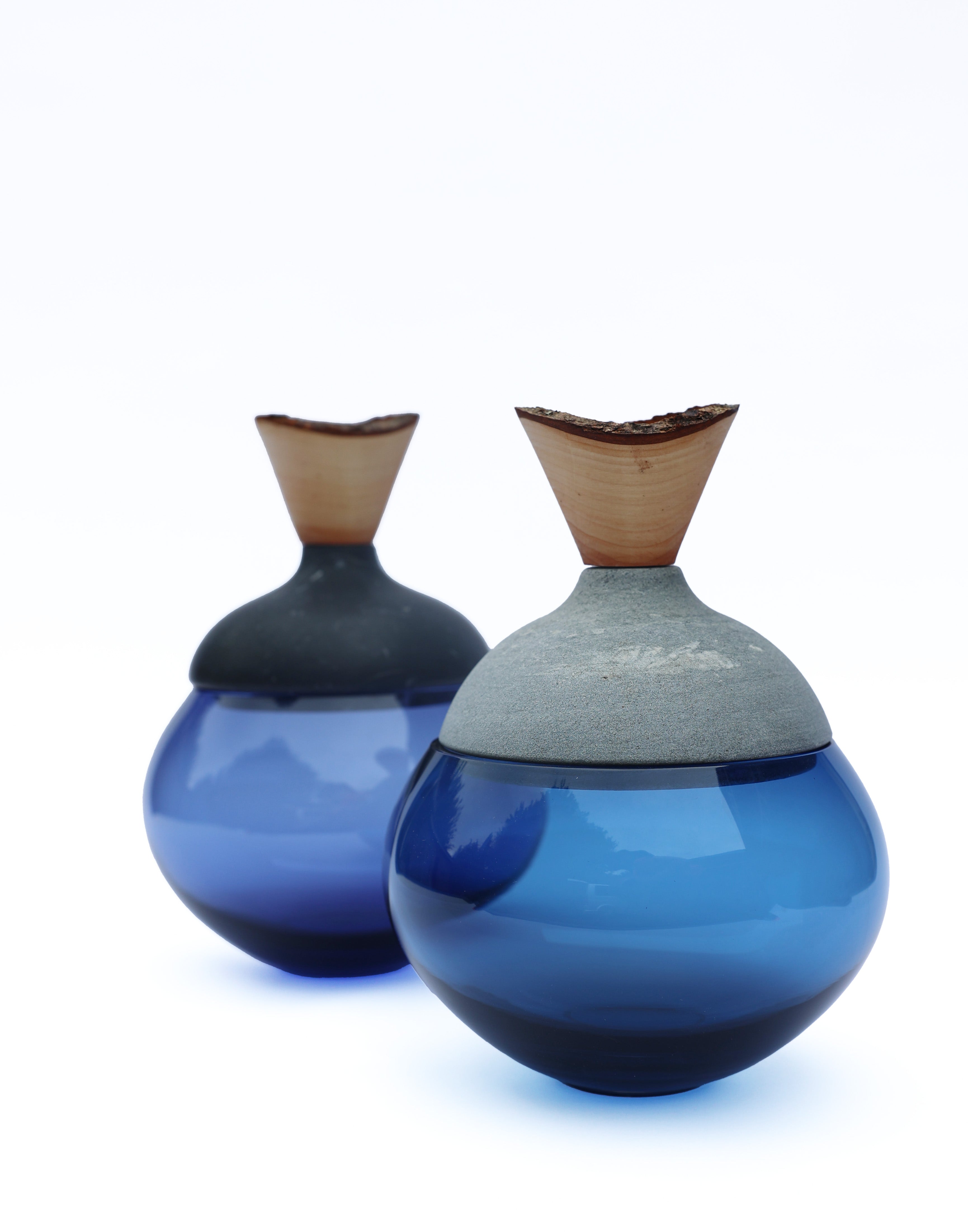 Istanbul | Stacking Vessel from Glass and Stone