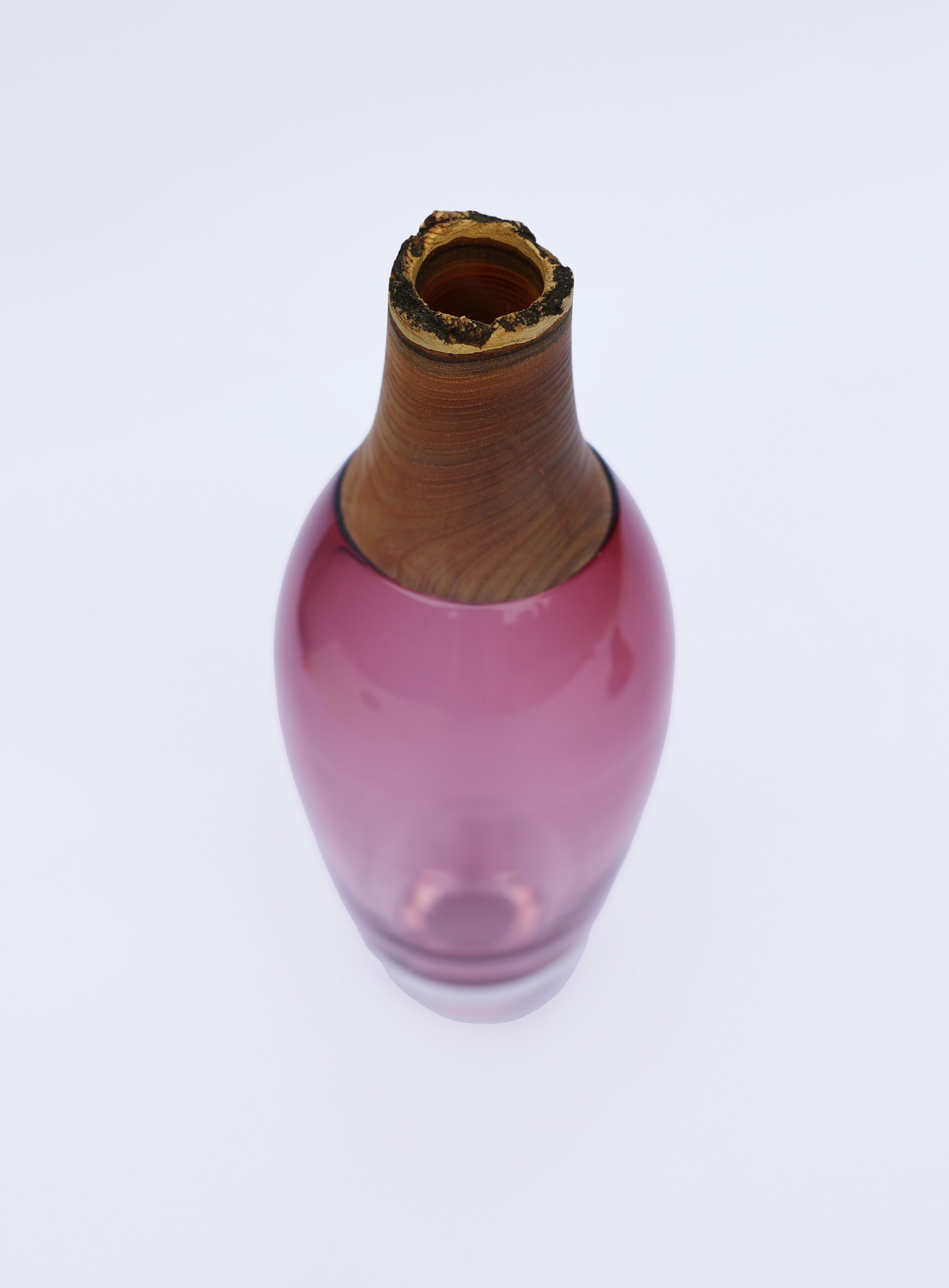 Matisse I  | Stacking Vessel in Glass & Wood