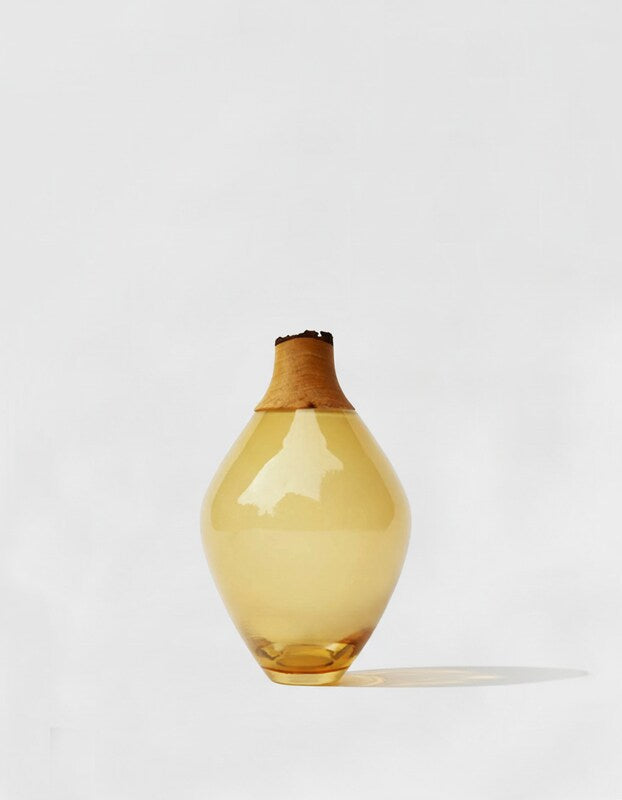 MATISSE III | Stacking Vessel in Glass & Wood
