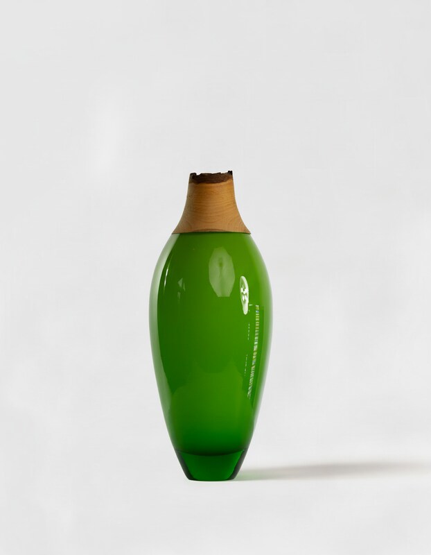 Matisse I  | Stacking Vessel in Glass & Wood