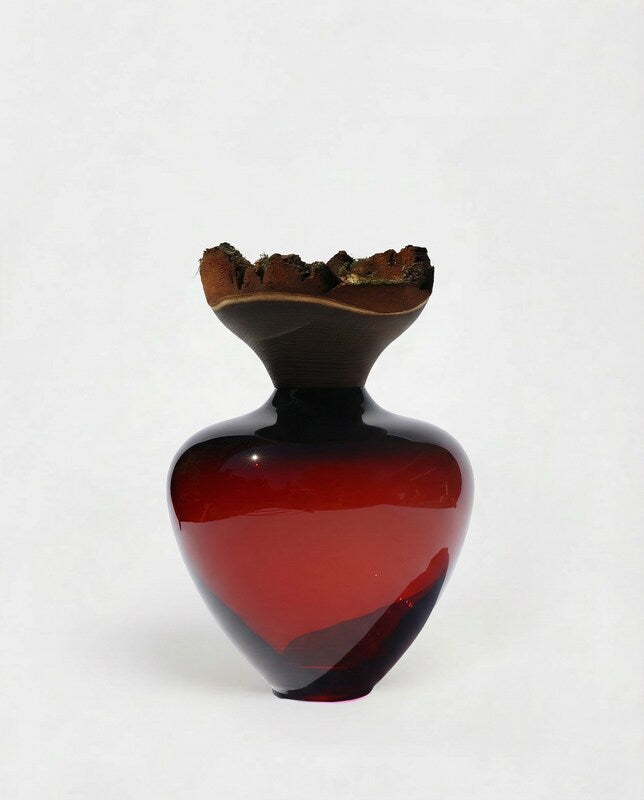 Baby Bloom | Stacking Vessel from Glass & Wood