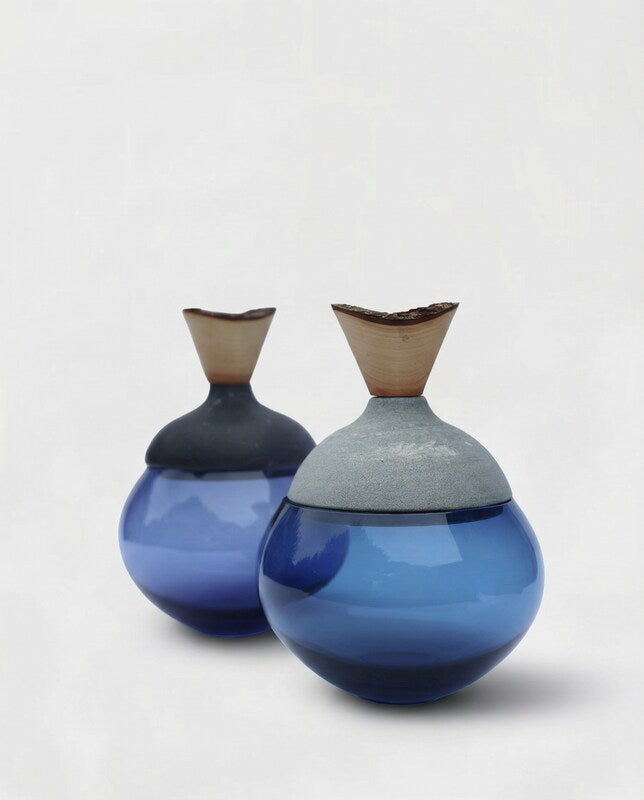 Istanbul | Stacking Vessel from Glass and Stone