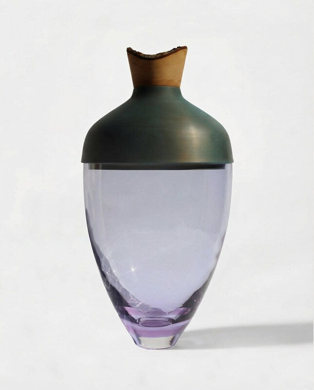 Nani | Stacking Vessel in Semi-Precious Metal, Glass & Wood