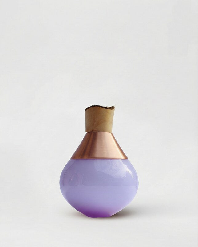 India Small II | Stacking Vessel in Semi-Precious Metal, Glass & Wood