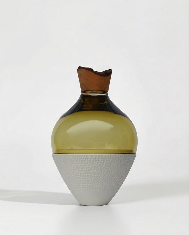 SERANO | Stacking Vessel in Ceramic, Glass, and Wood