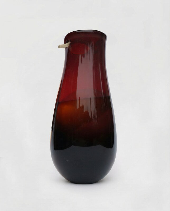 Heiki | Handblown Glass Vase with Wooden Handle